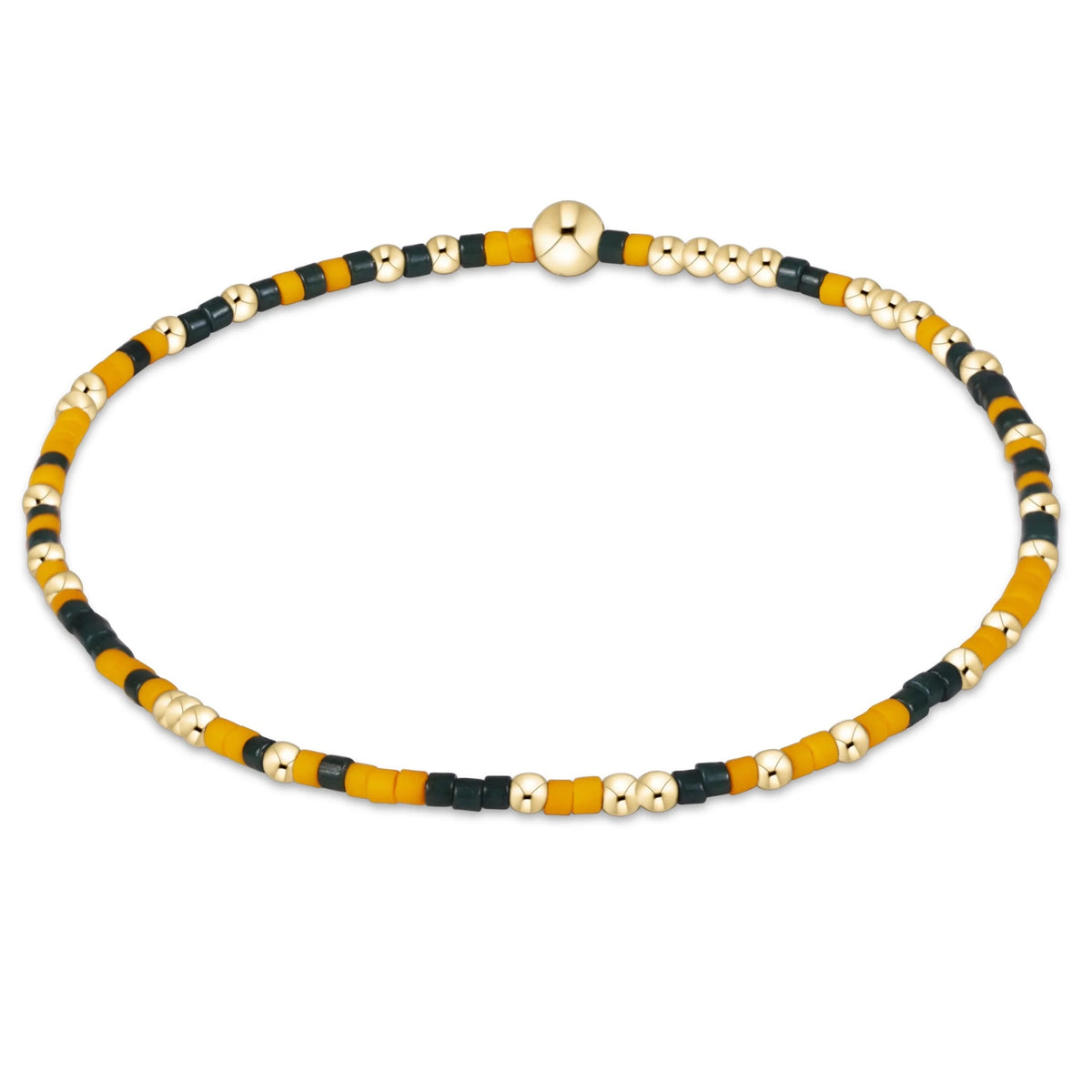 gameday hope unwritten bracelet - dark green-golden yellow Extends