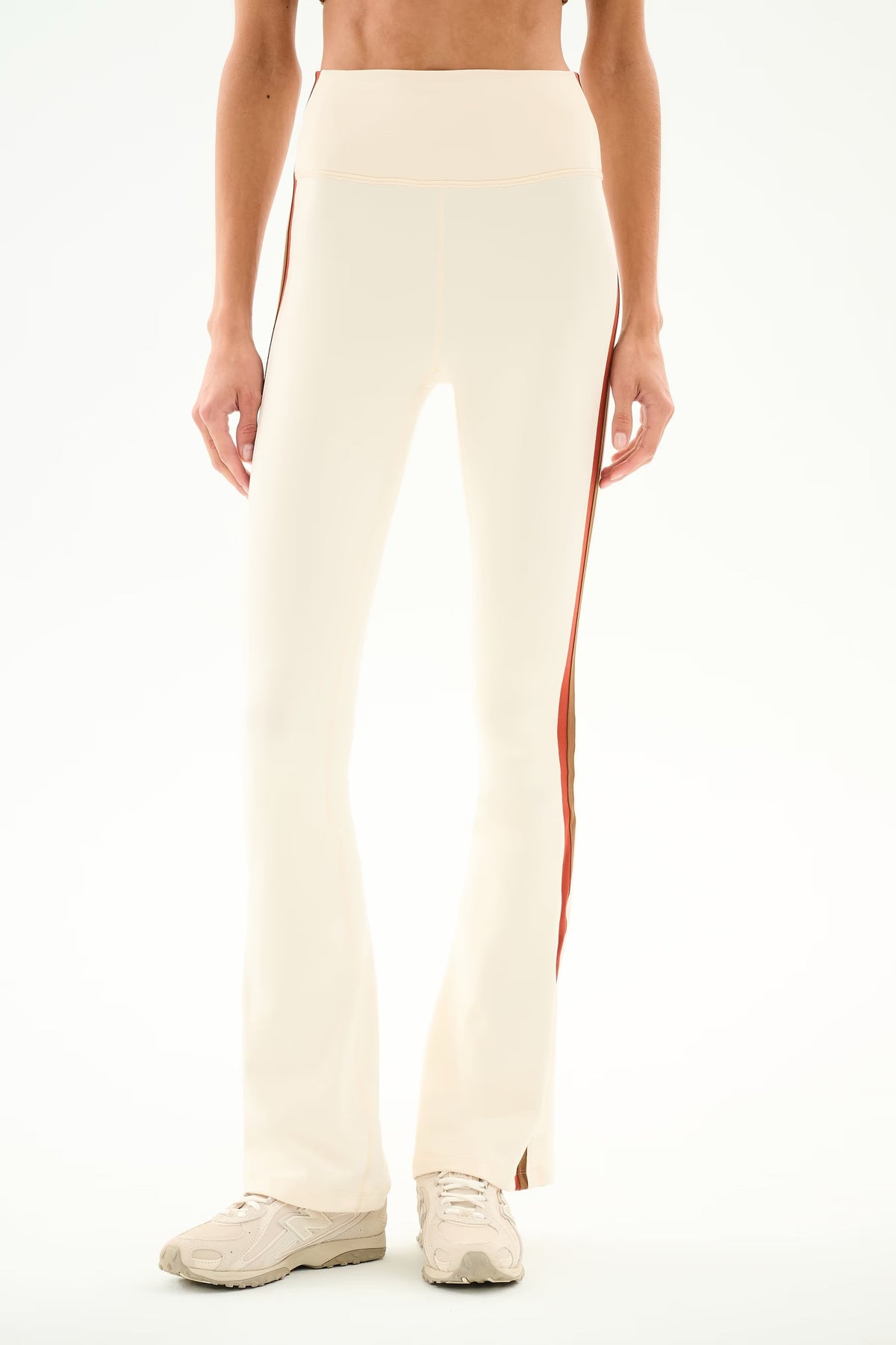 Raquel High Waist Supplex Flare 30 Cream/Terracotta