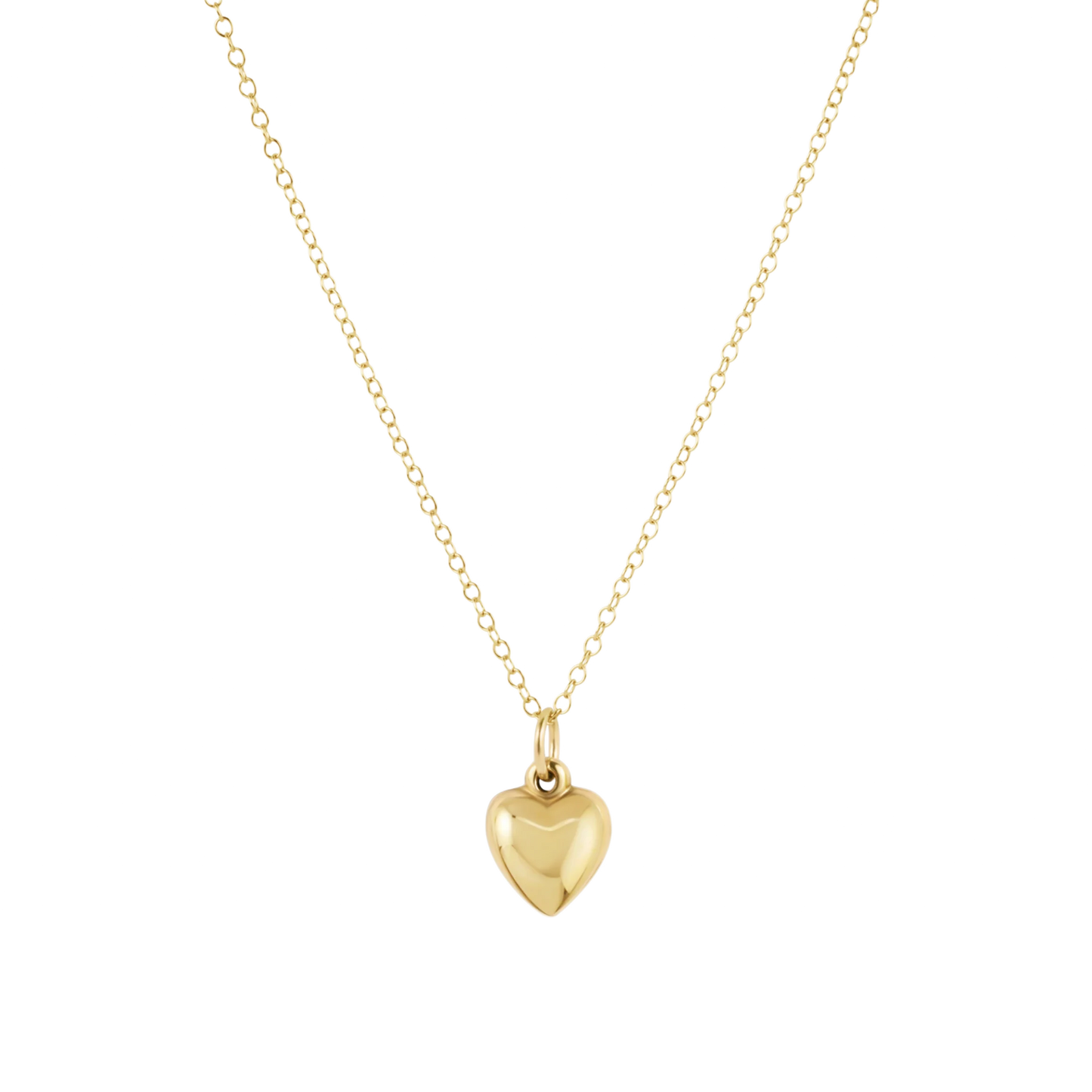 16" Necklace Gold - Love Plush Small Gold Charm