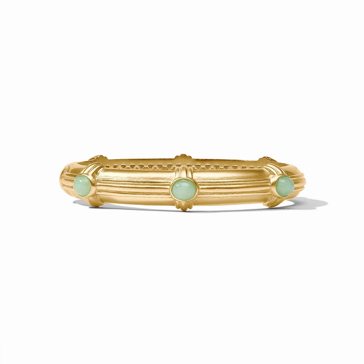 Portofino Stone Hinge Bangle Aqua Jade