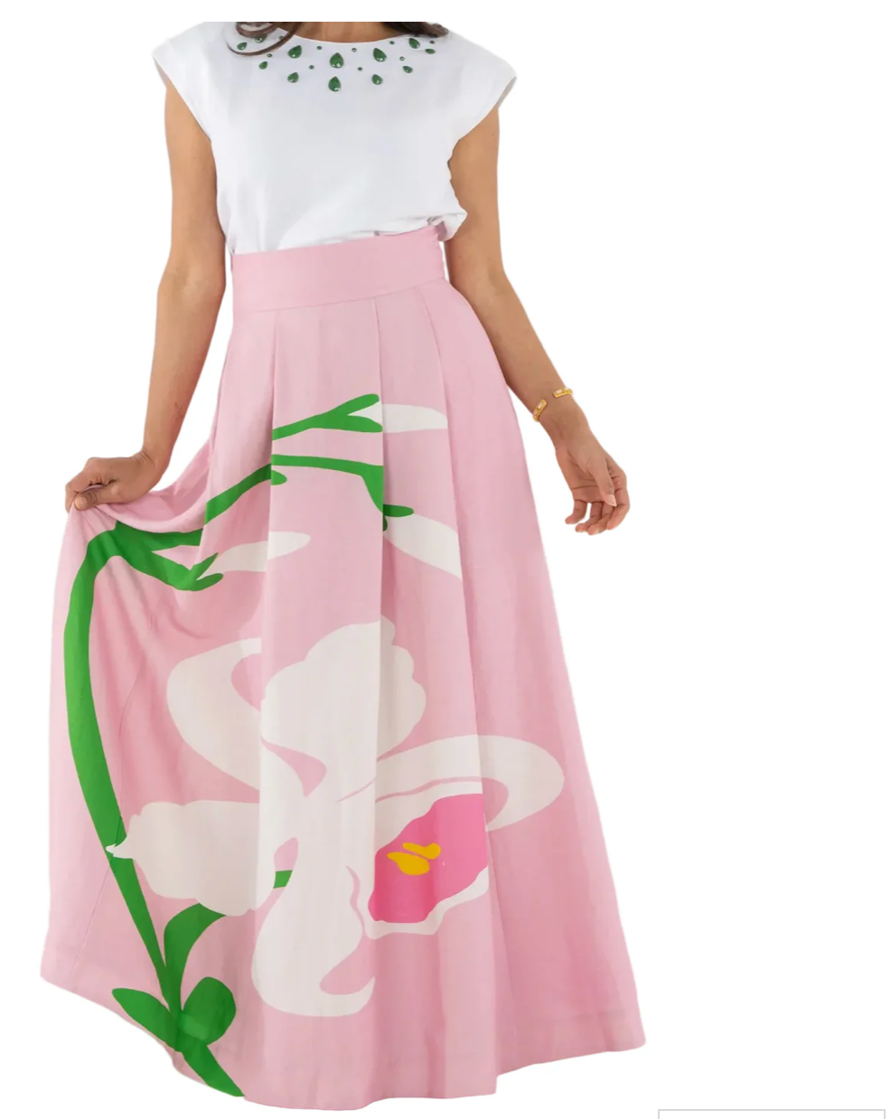 Blush Flora Milly Skirt