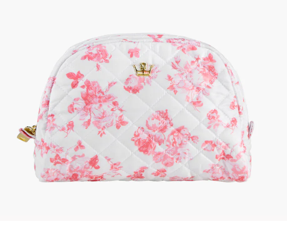 Kst Cosmetic Case Med Watermelon Pink Floral