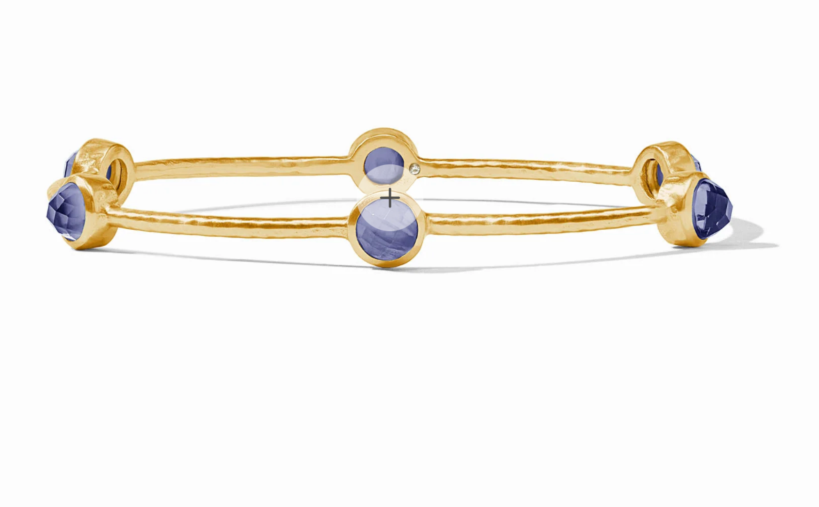 Milano Luxe Bangle Iridescent Tanzanite Blue