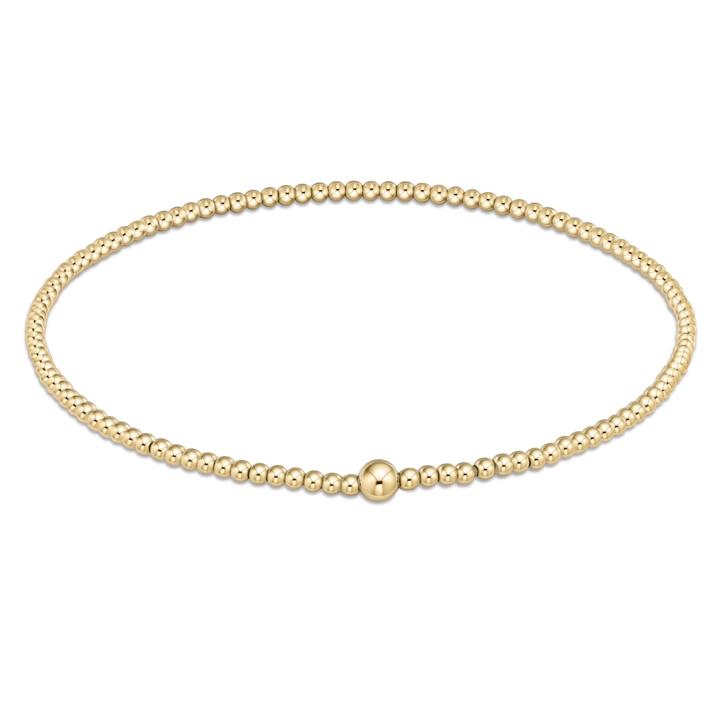 Classic Gold Bangle 2MM Bead Bangle