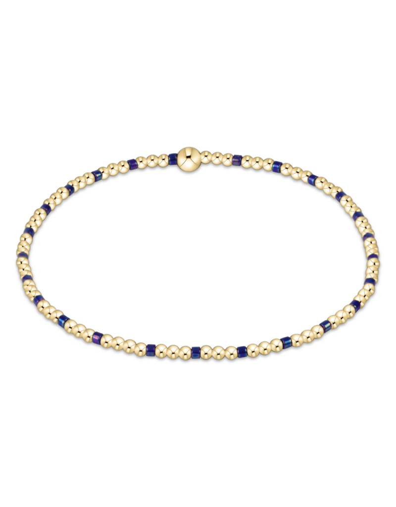 Hope Sincerity 2MM Bracelet - Blue Metallic