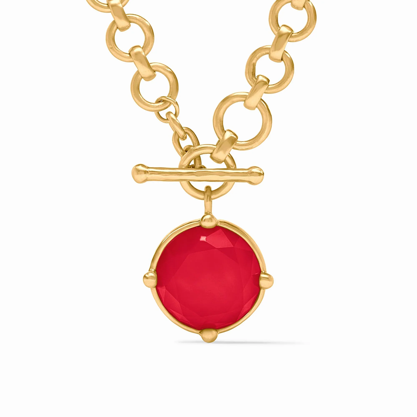 Julie Vos Demi Honey Bee Necklace Red
