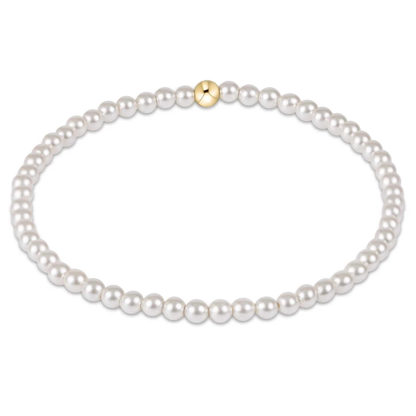 classic pearl 3mm bead bracelet