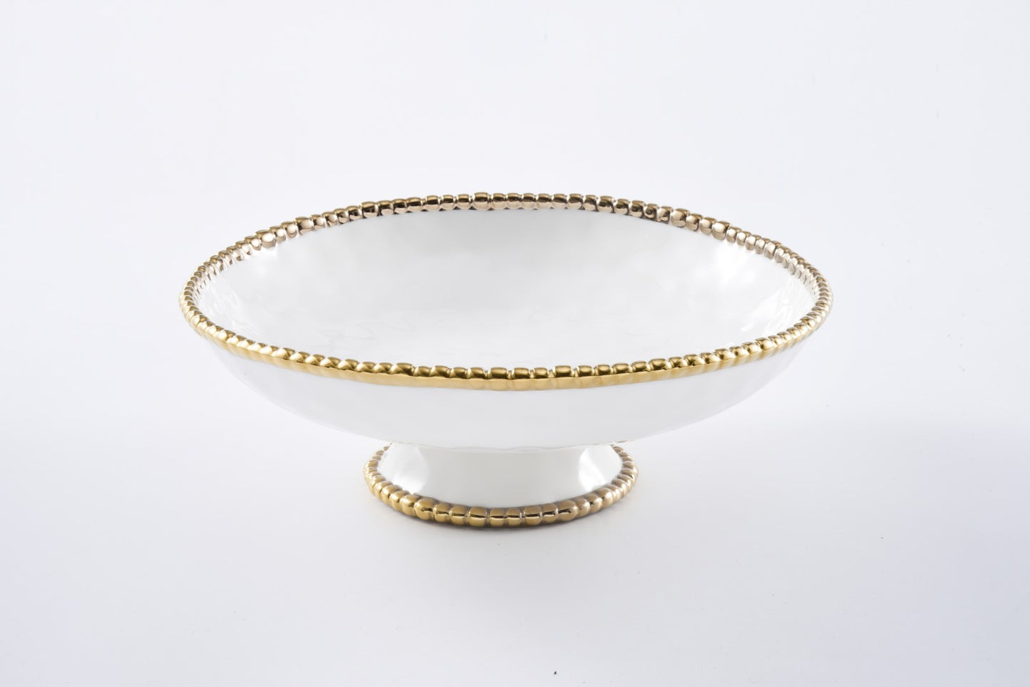 Footed Bowl Pampa Bay White Gold CER2697WG