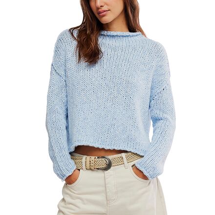 Opal Blue Cashmere Free People sweater