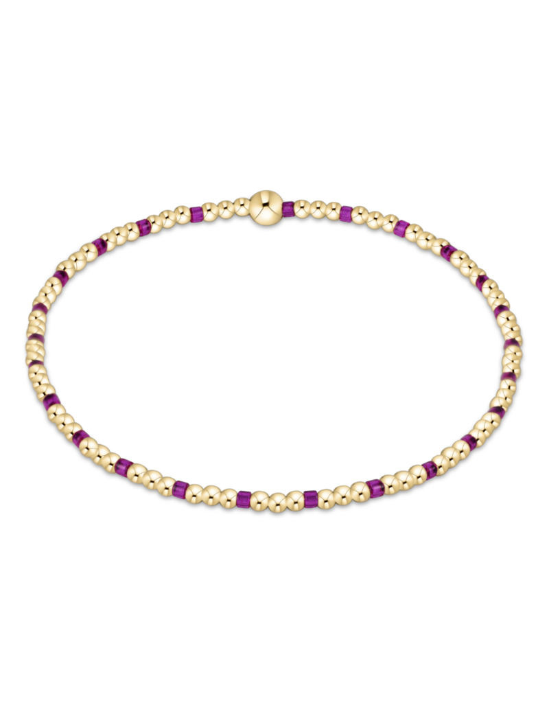Hope Sincerity 2MM Bracelet - Fuchsia Egirl