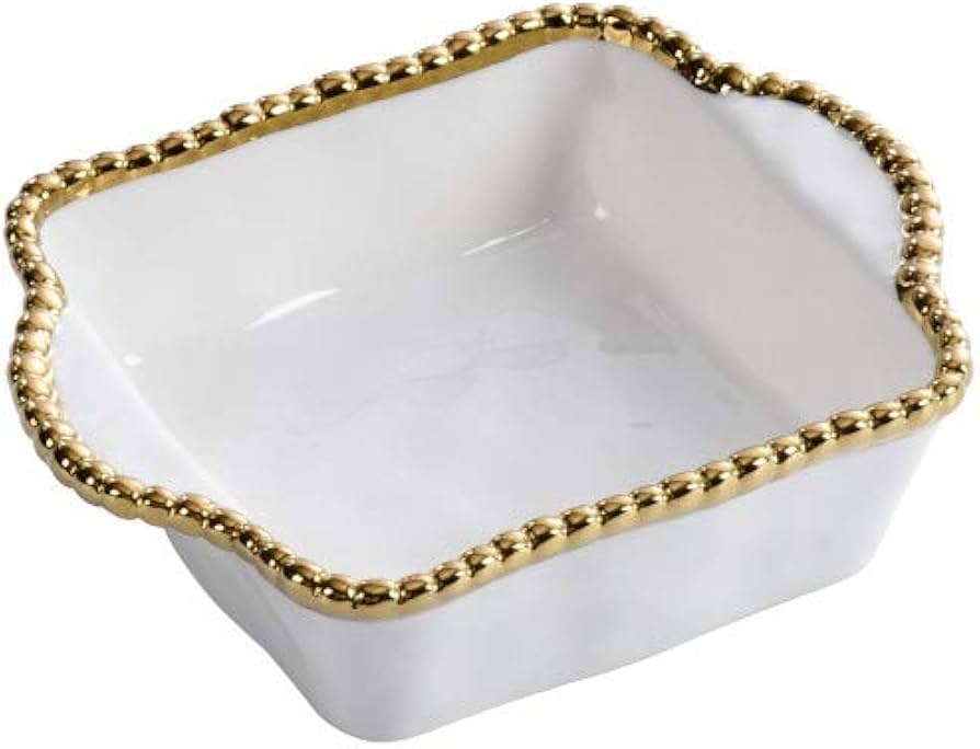 Square Baking Dish Pampa Bay Gold White CER2657WG