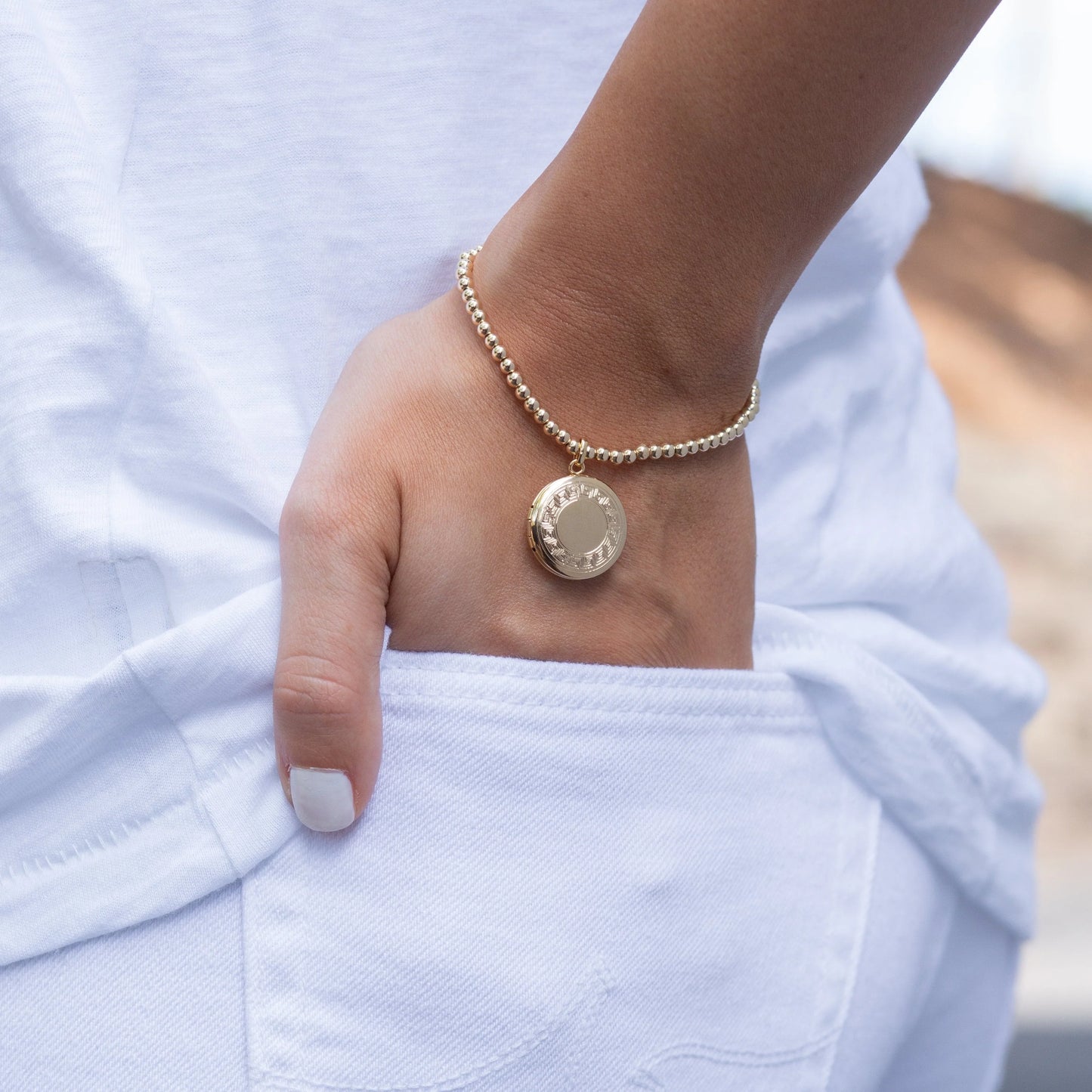 CL GLD 3MM CHER SM LKT