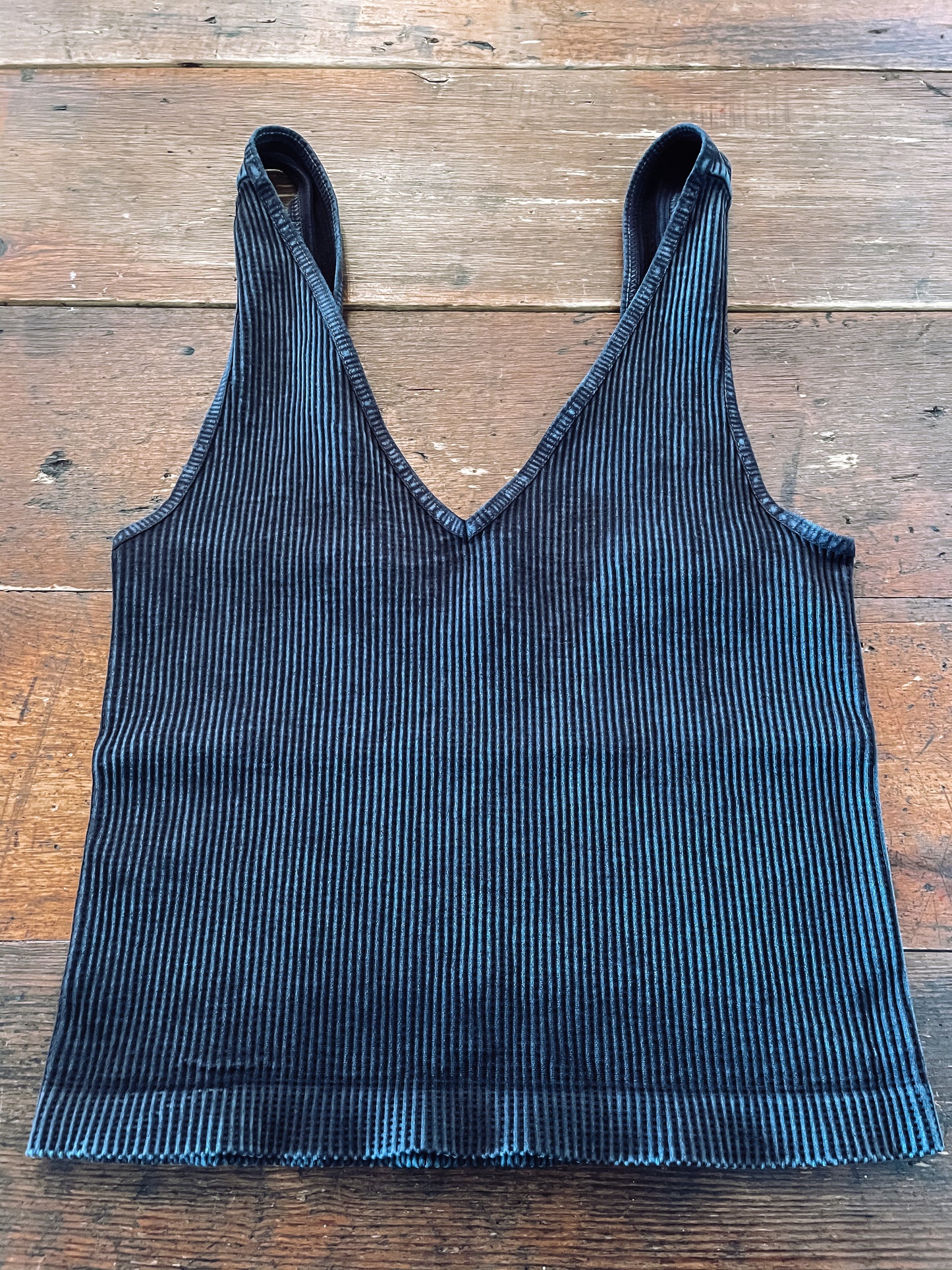 Vintage V Neck Crop Top