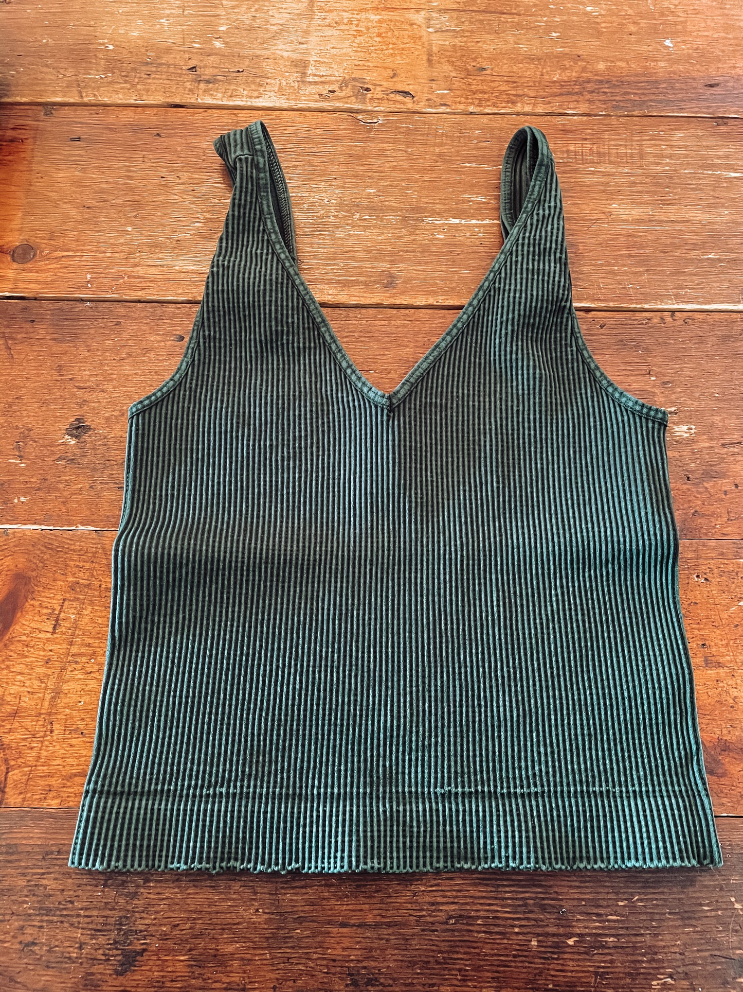 Vintage V Neck Crop Top