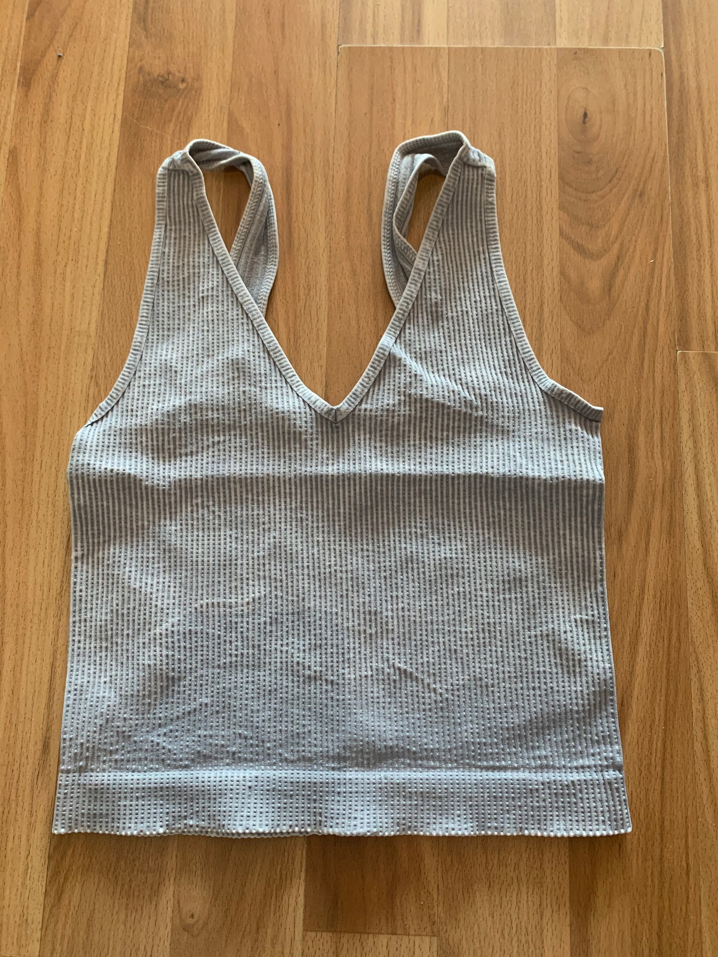 Vintage V Neck Crop Top