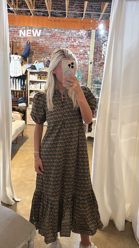 Midi Fall Florals Dress