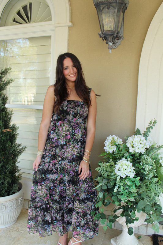 Dylan Smocked Floral Dress