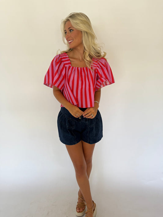 Striped Top Bright