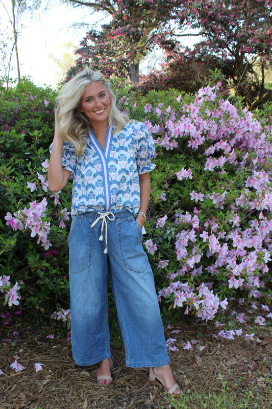 FP No Problem Blue Denim Pants