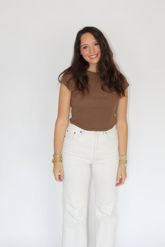 Brown Boyfriend Tee