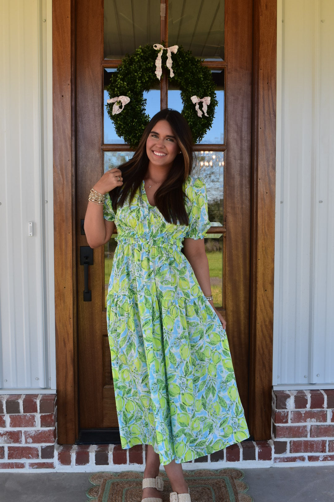 Citrus Splash Maxi Dress