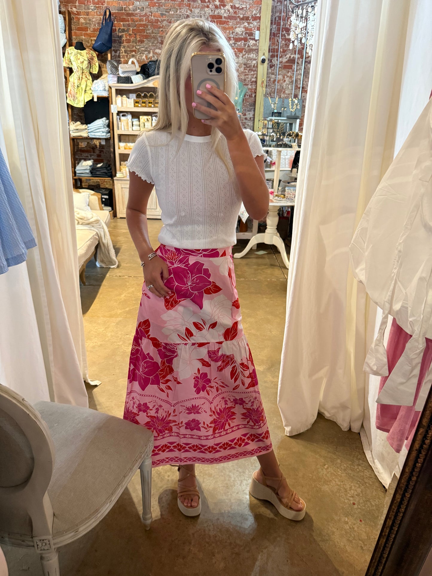 Ada Neon Florals Skirt