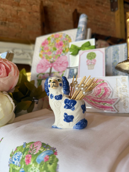 Staffordshire Dog w/20 Picks in Giftbox