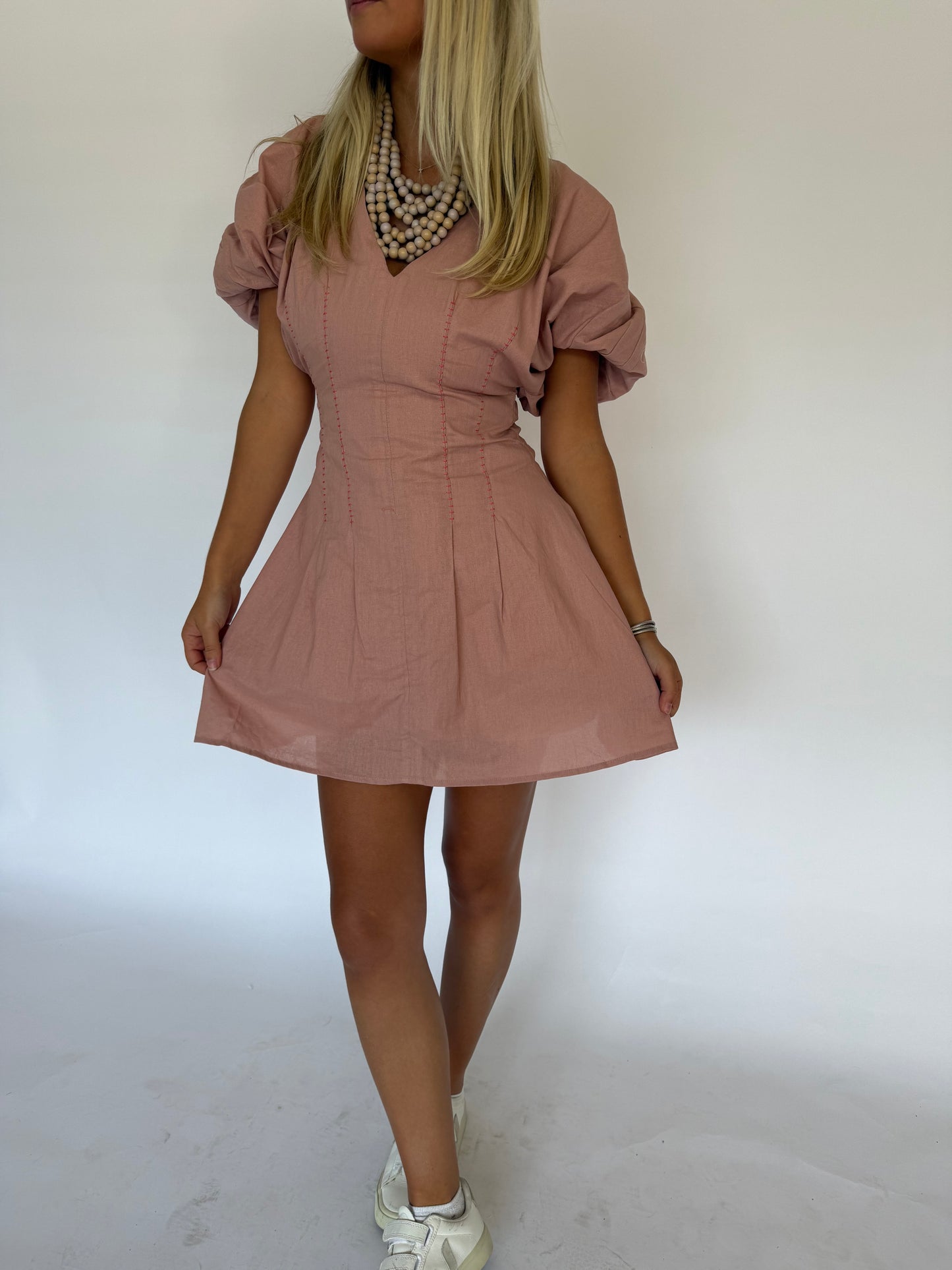 Mauve Baby Doll Dress