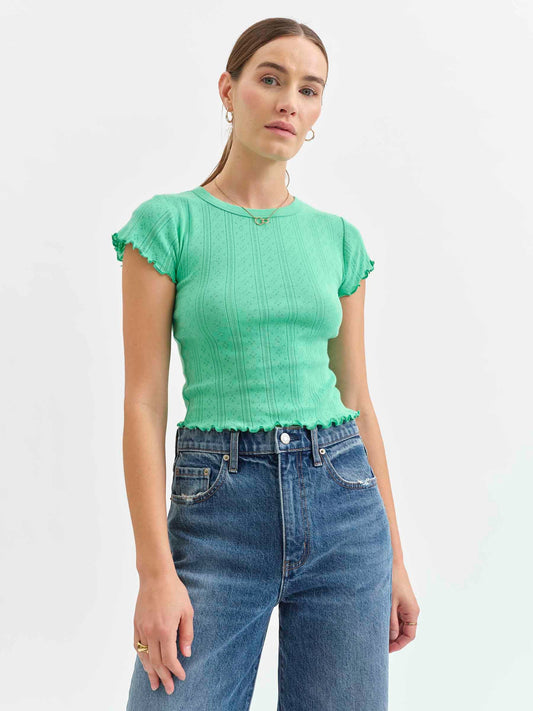 Daze Green Shamrock Boyfriend Tee