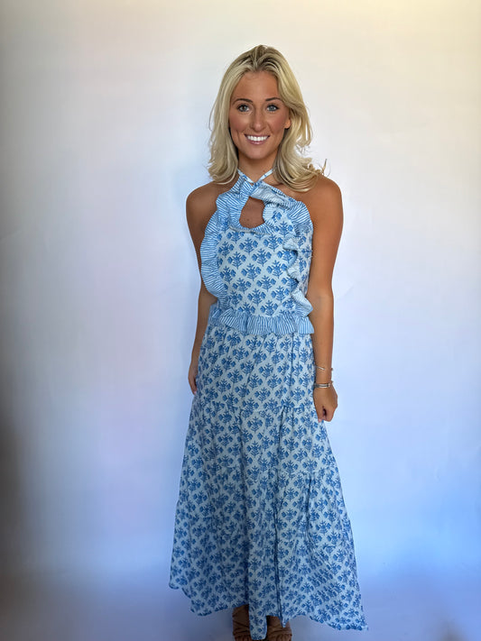 Blue Floral Set