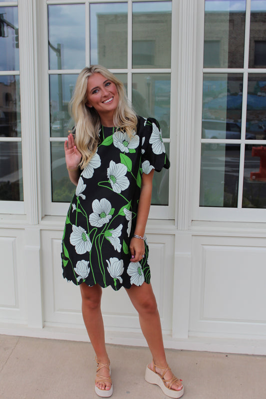 Black Formal Mini Dress