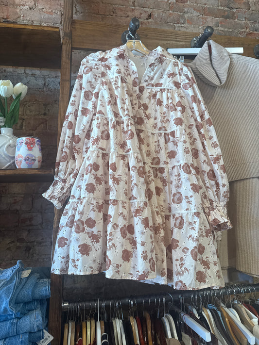 Falling Leaves Tiered Dress