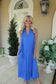 Blyth Pleated Blue Dress