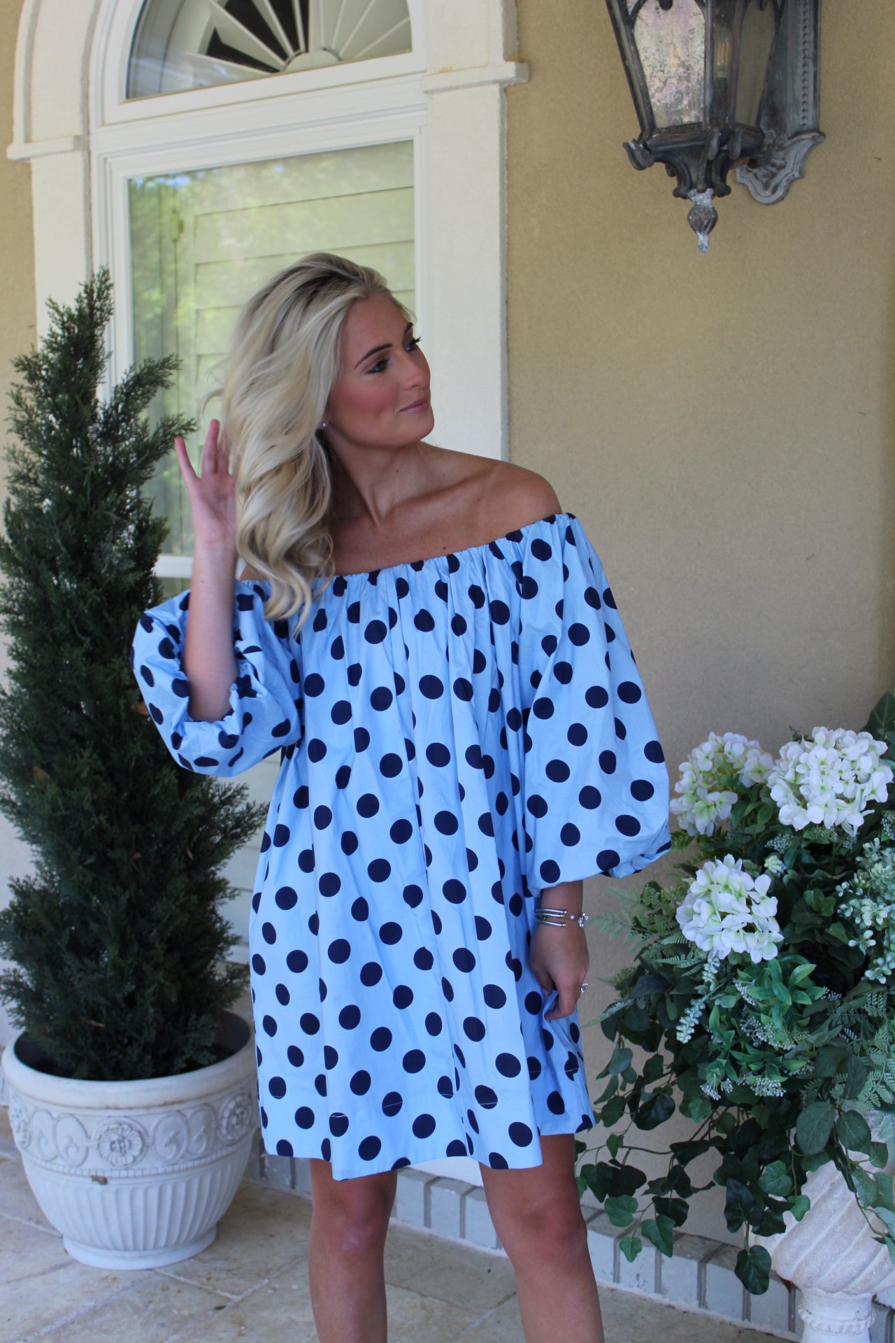 Polka Dot Mini Dress