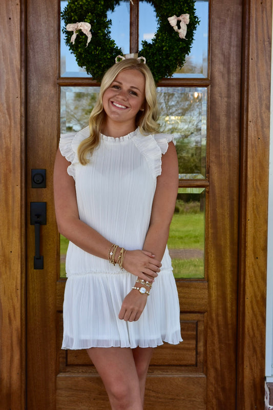 White Frill Dress