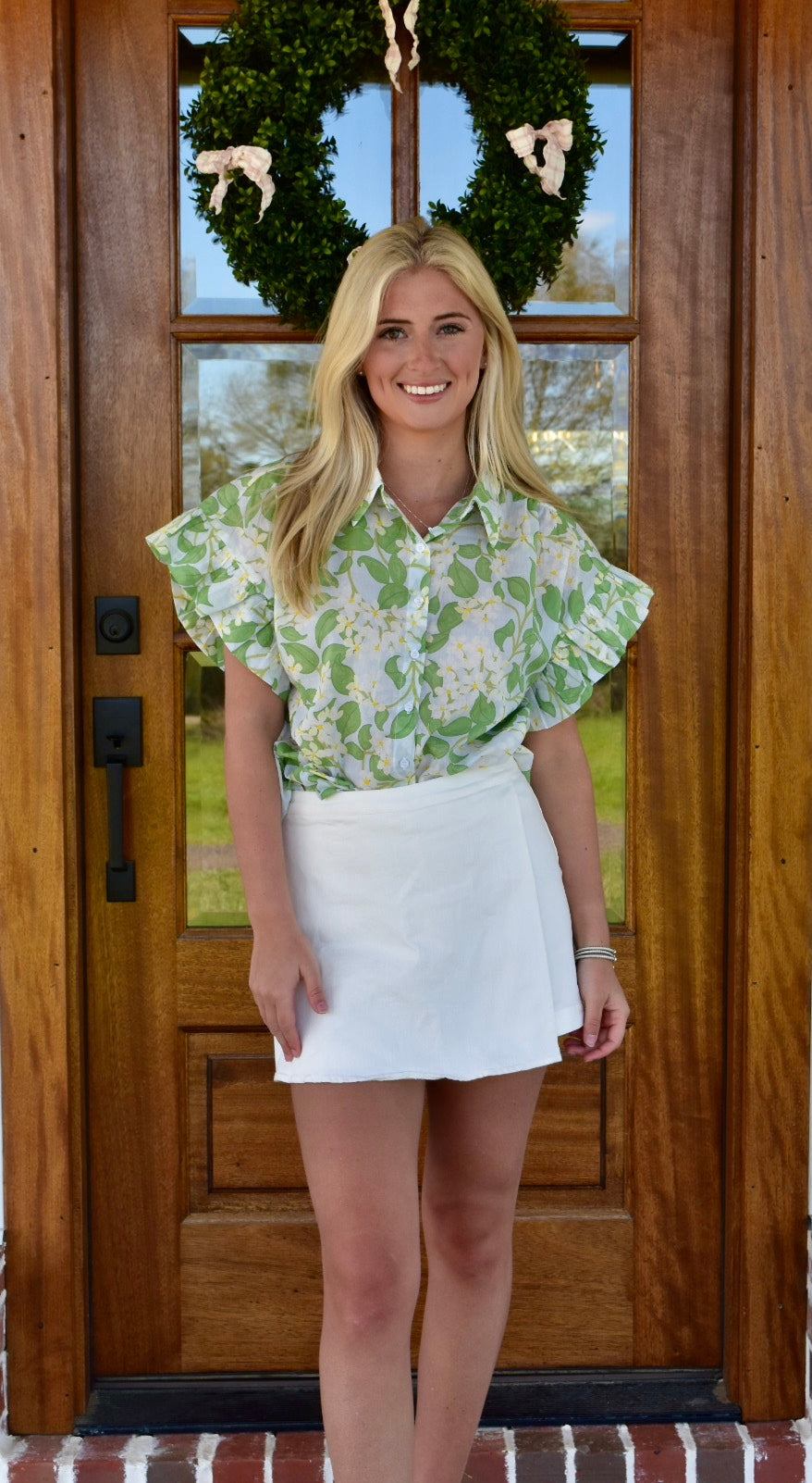 Clear Eyes White Mini Skort