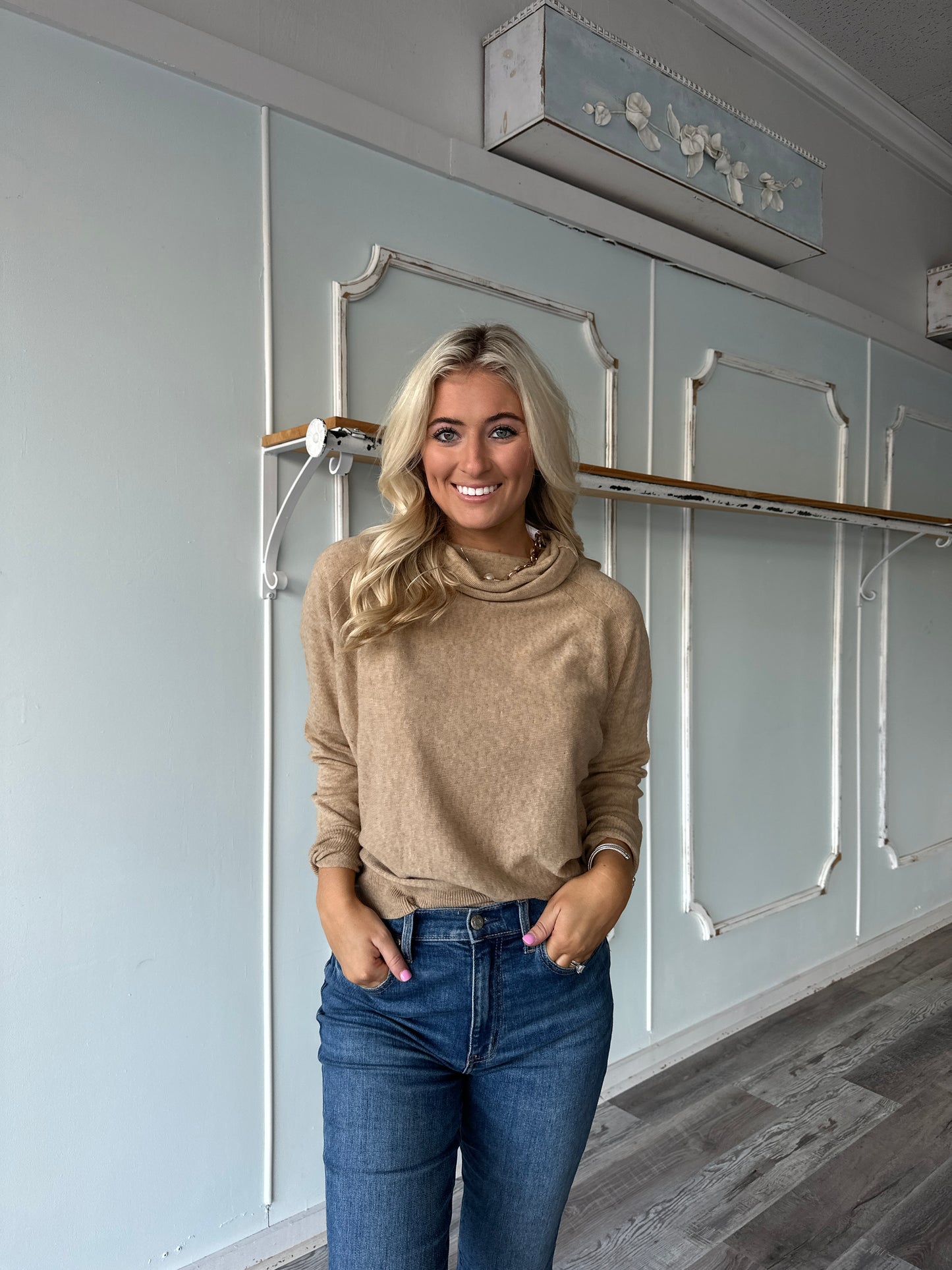 Espresso Brown Turtleneck Sweater