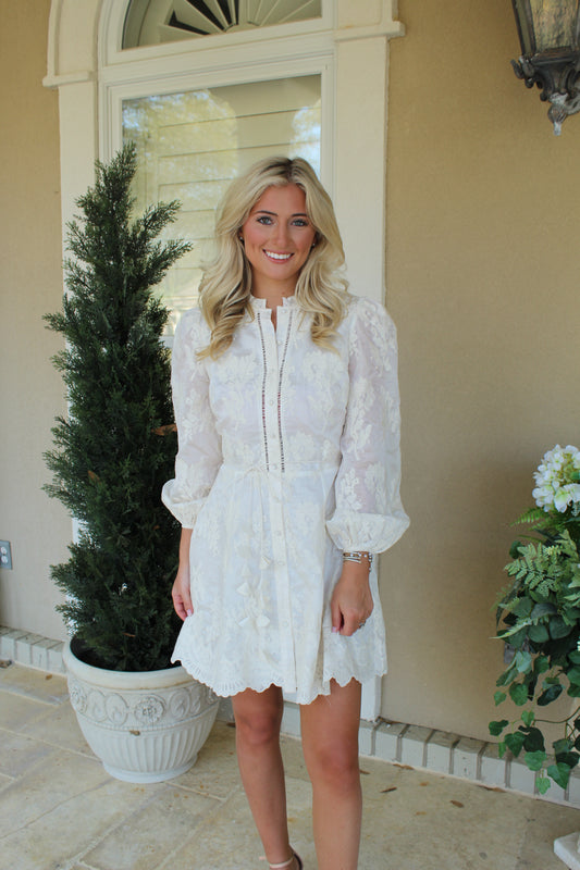 Valetta Ivory Mini Dress