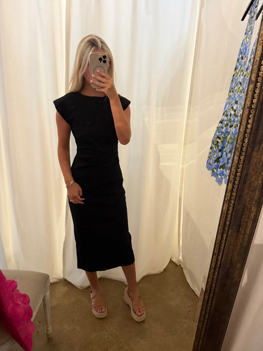 Black Midi Classy Dress