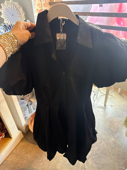 Bubble Hem Mini Dress