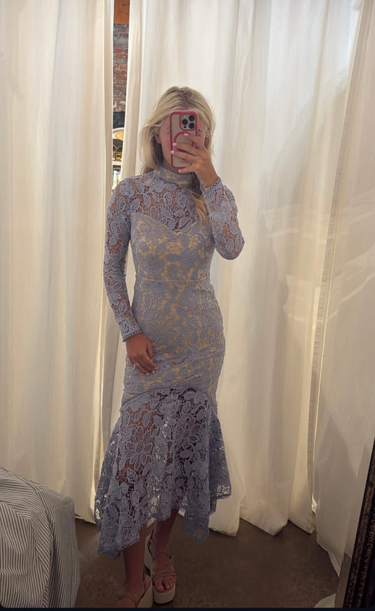 Lace Formal Midi Dress