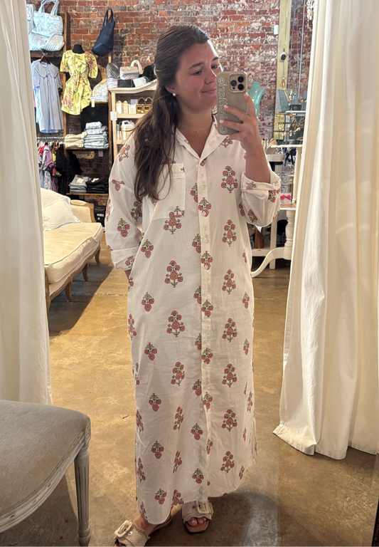 Digital Floral Maxi Dress