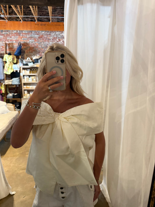 Bow Sleeve Top
