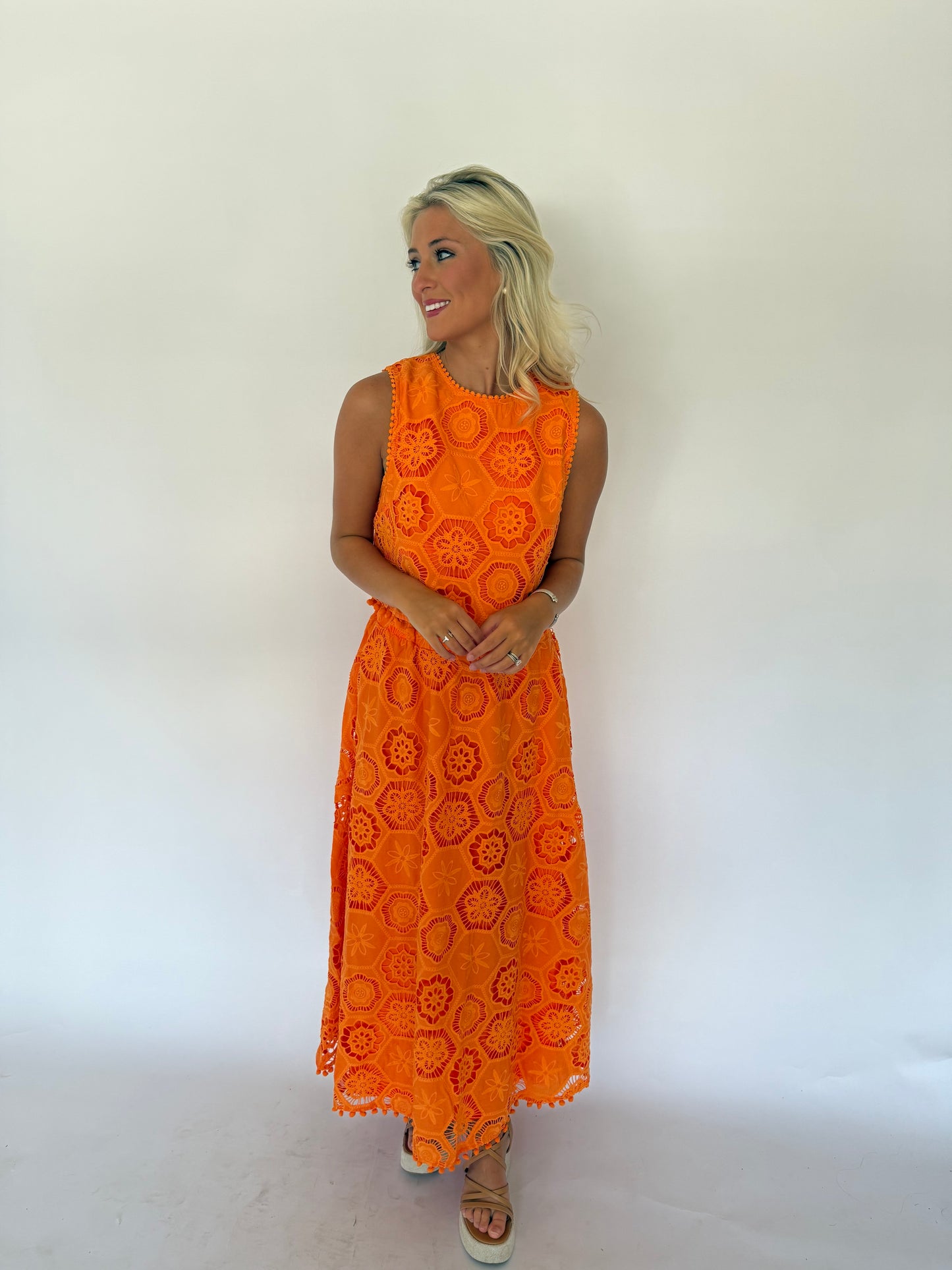 Orange Eyelet Set