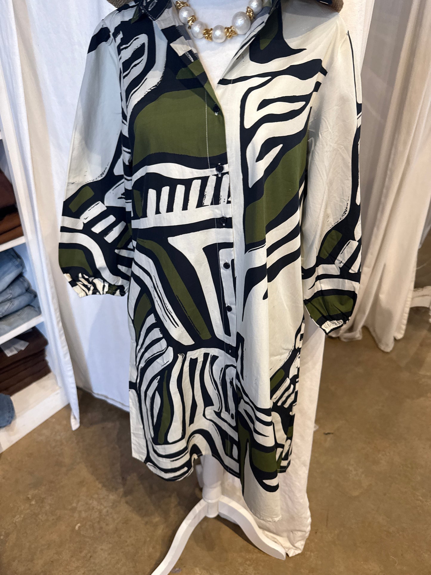 Green Maude Ava Shift Dress