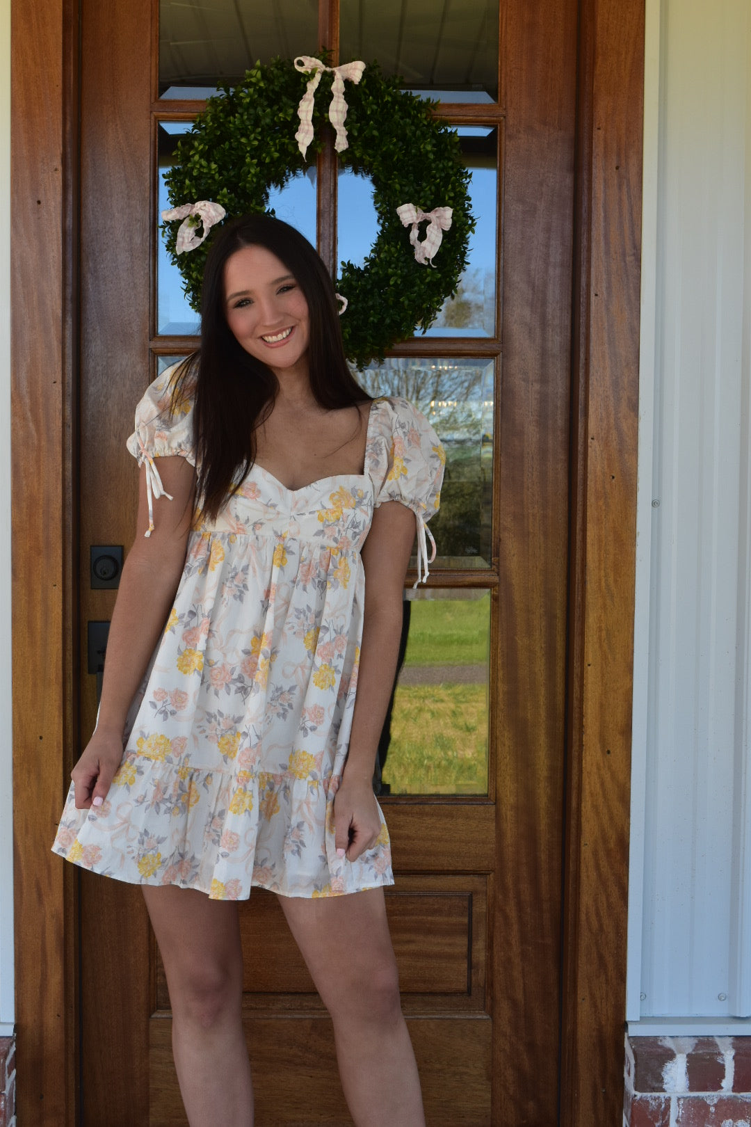 Vintage Floral Mini Dress