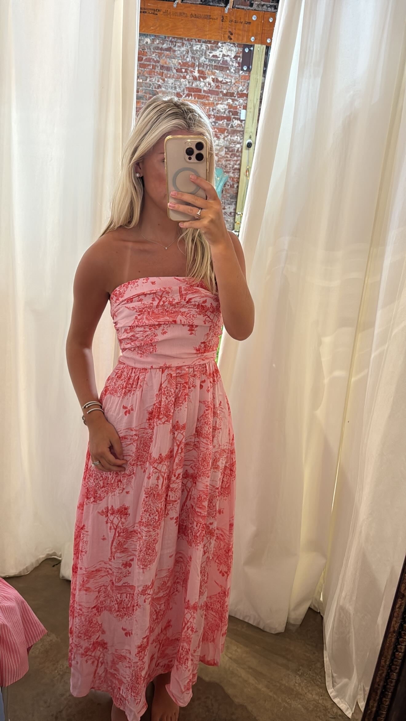 Sunset Cottage Strapless Maxi