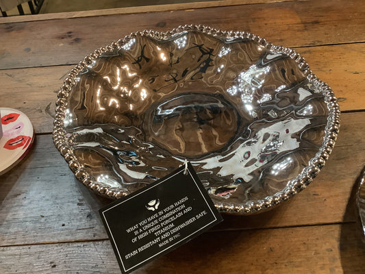 PAMPA BAY PORCELAIN ROUND SERVING PLATE (10in)