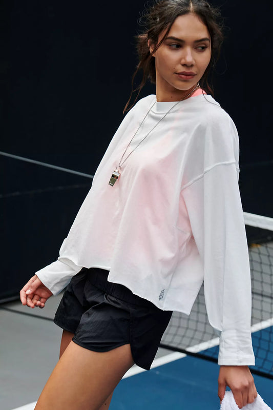 Free People Inspire Layer White Top