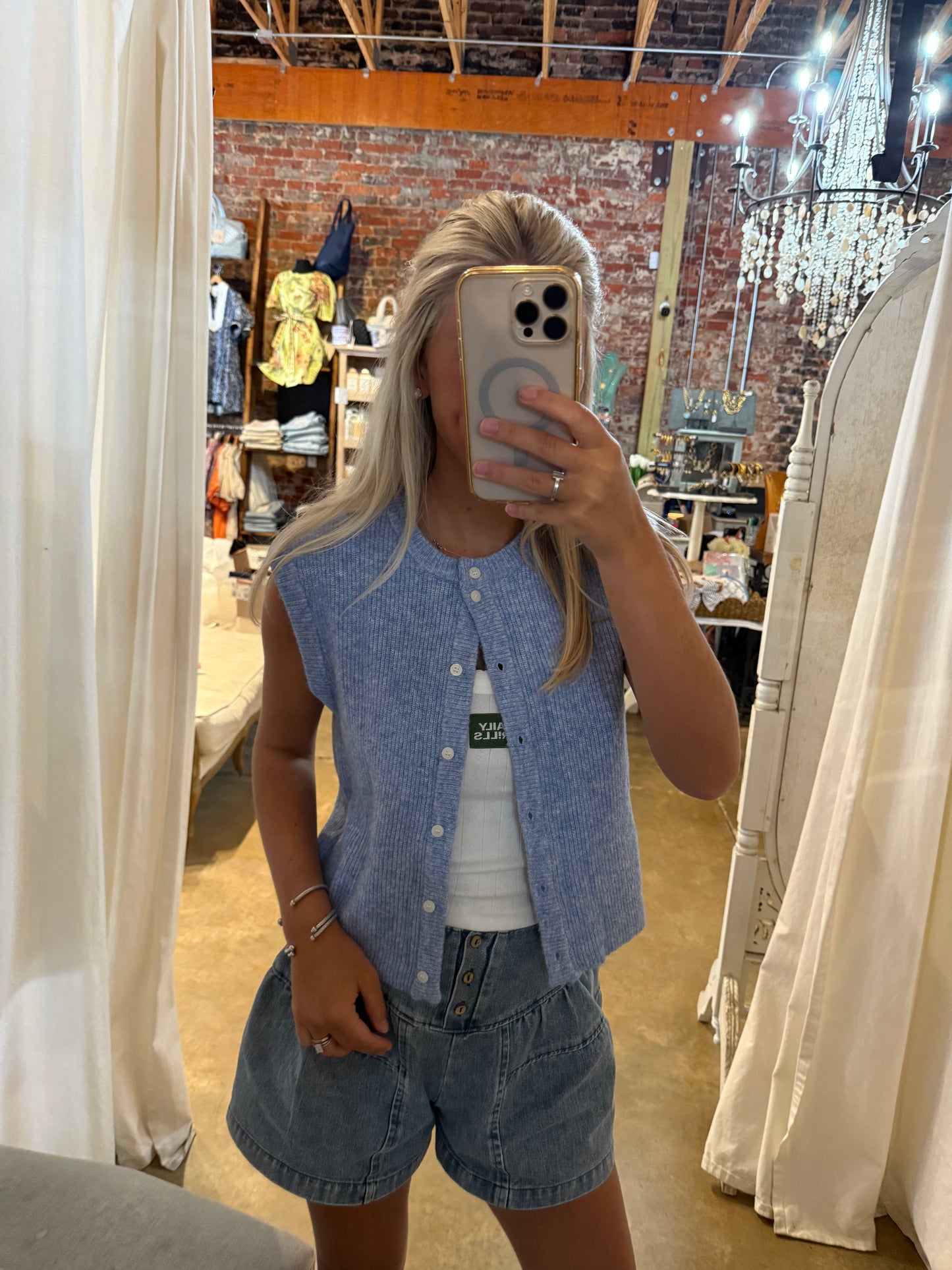 YB Little Blue Cardi